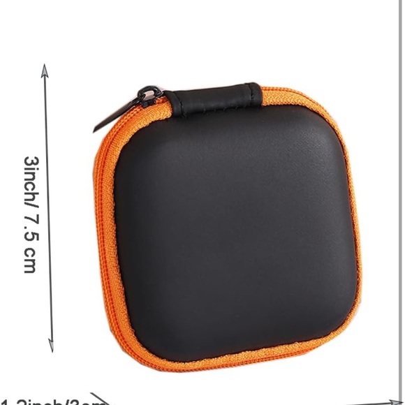 5for$10 Black Earbud Carrying Case Mini Tech Hard case Pouch Tech Accessories - Picture 4 of 8